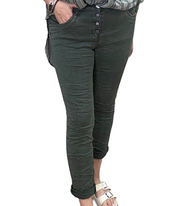 KA 2061B-4 pant, khaki buttoms heart