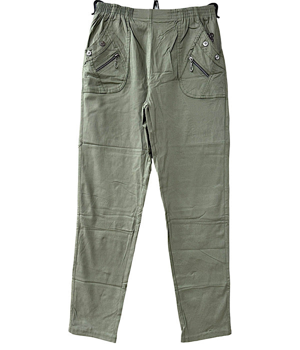 JST 8876 pants m/foer, oliven grøn