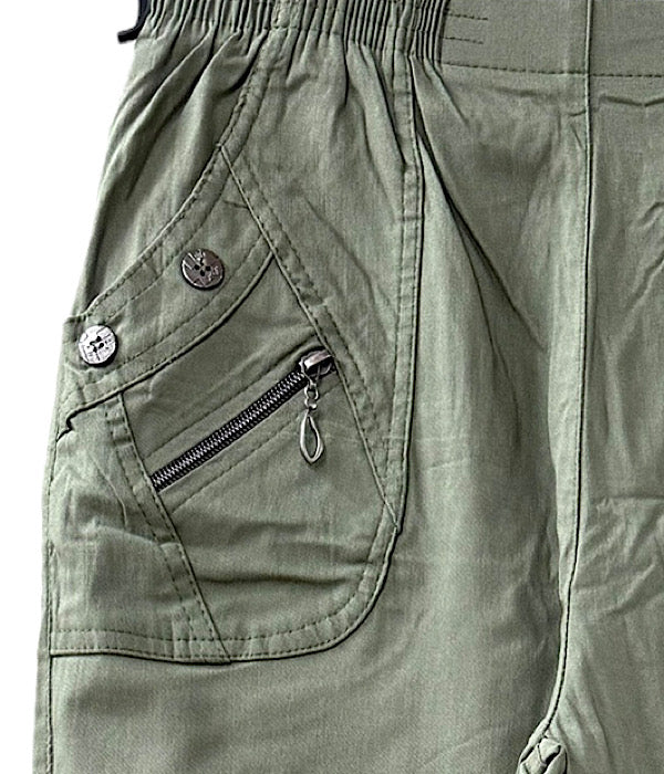 JST 8876 pants m/foer, oliven grøn