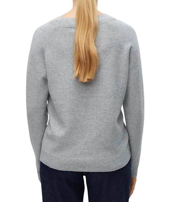 VM Doffy ls o-neck light grey melange