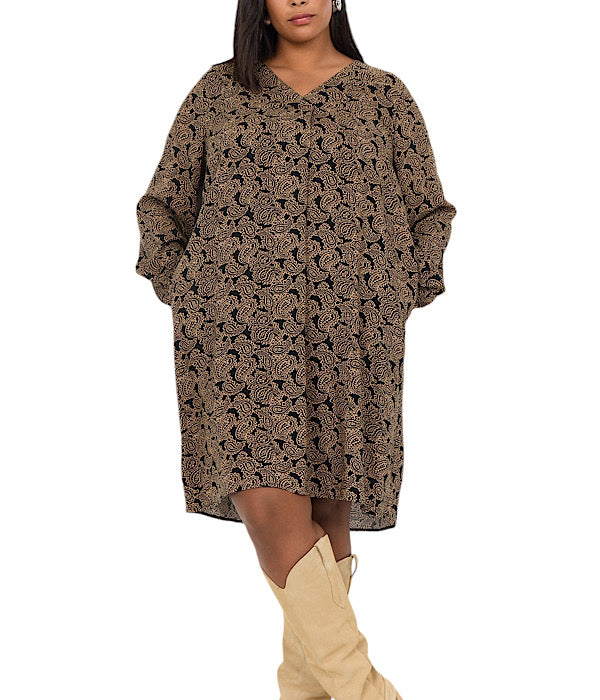 Gaja 3 dress, black army combi
