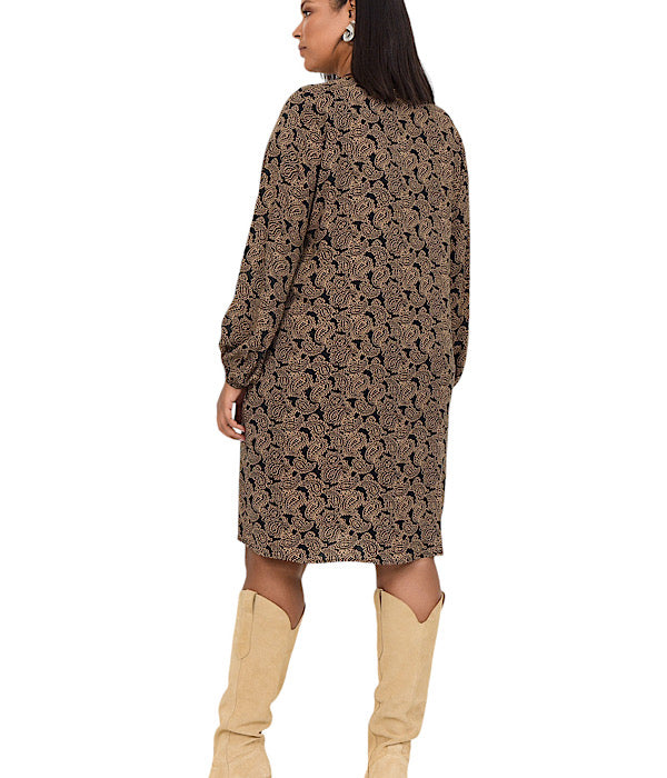 Gaja 3 dress, black army combi