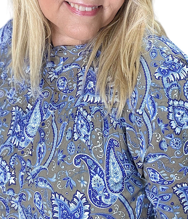 Sif shirt, blue combi