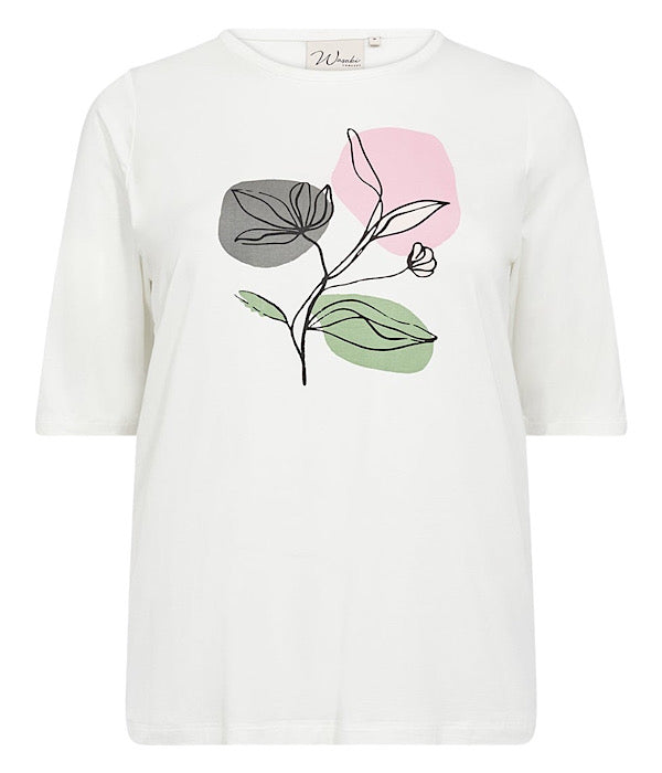 Sibille 3 t-shirt, offwhite