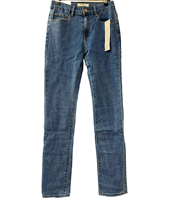 7033 B.S. denim jeans gold, medium blue