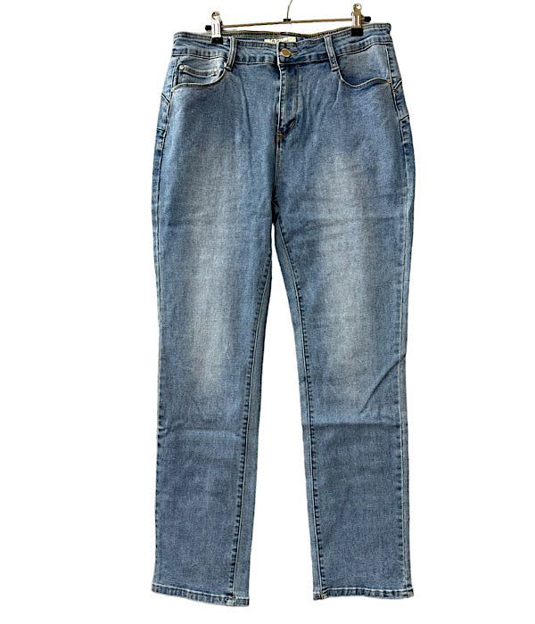 6639 B.S. denim PUSH UP jeans, light blue