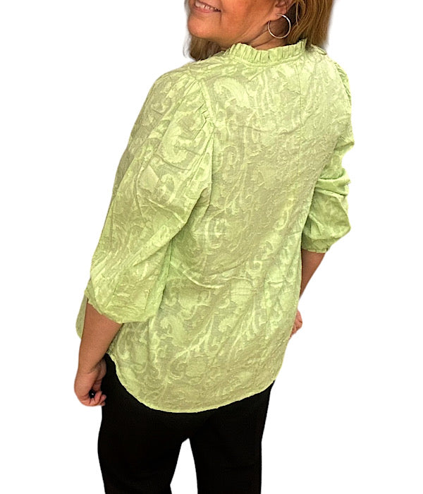 Hildette blouse, pistachio