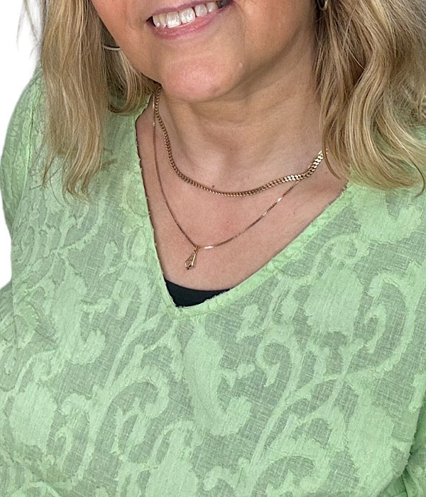 Hildette blouse, pistachio