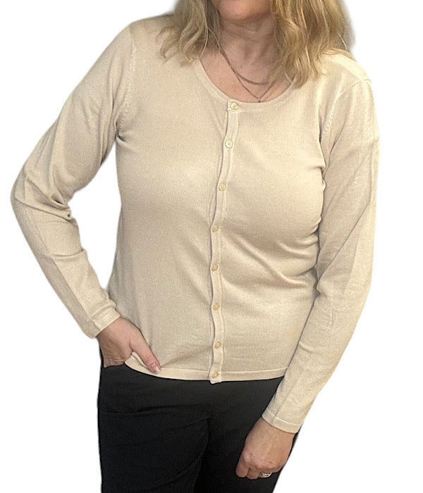 Fri knit cardigan, cream