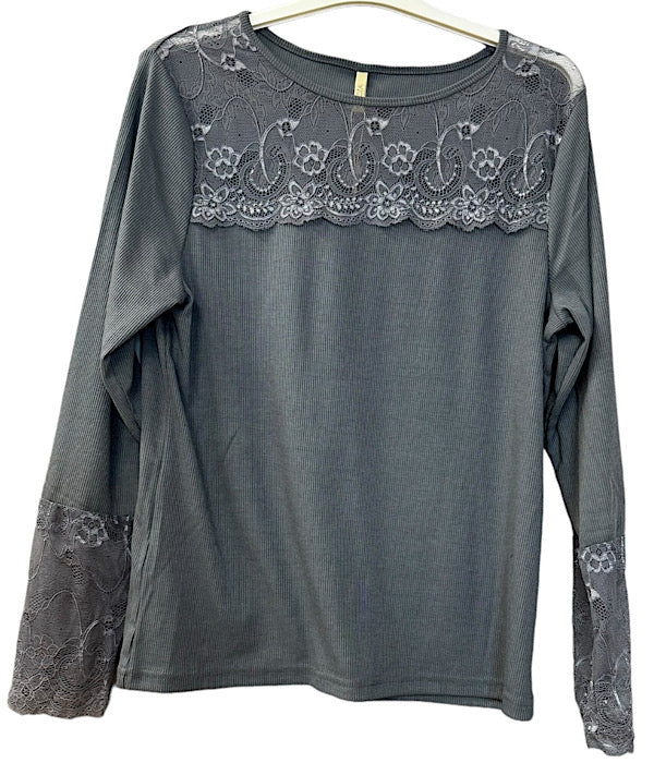 Emilie blouse, granit