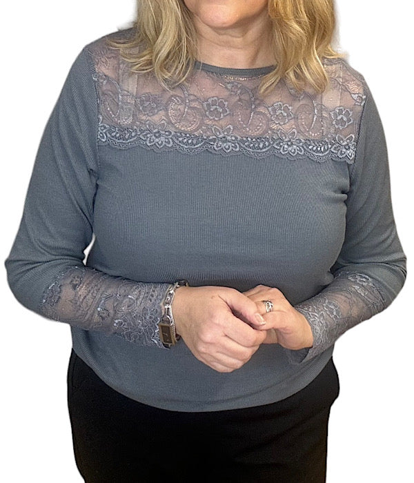 Emilie blouse, granit