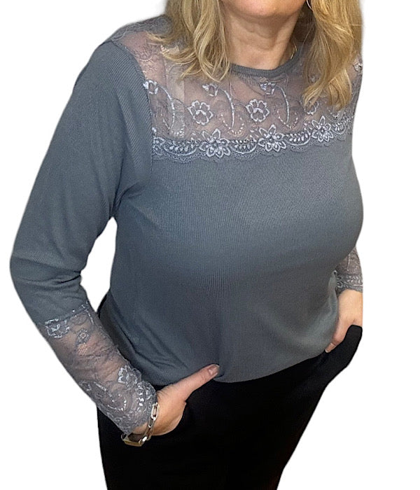 Emilie blouse, granit