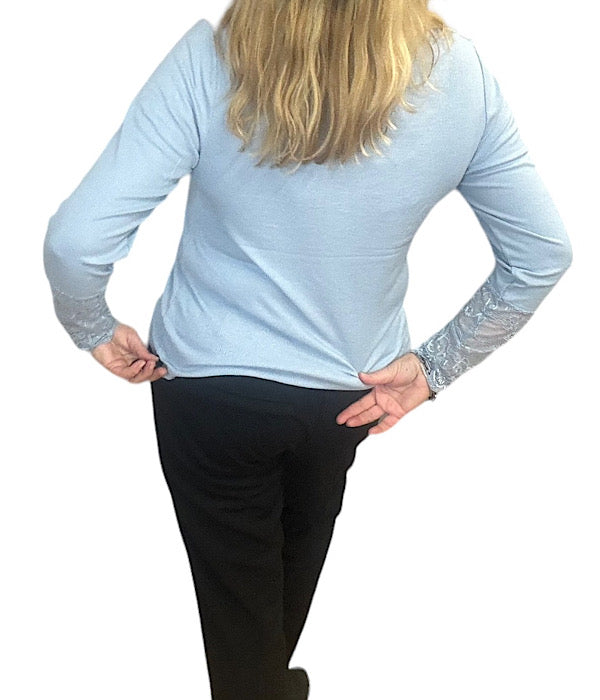 Emilie blouse, dust blue