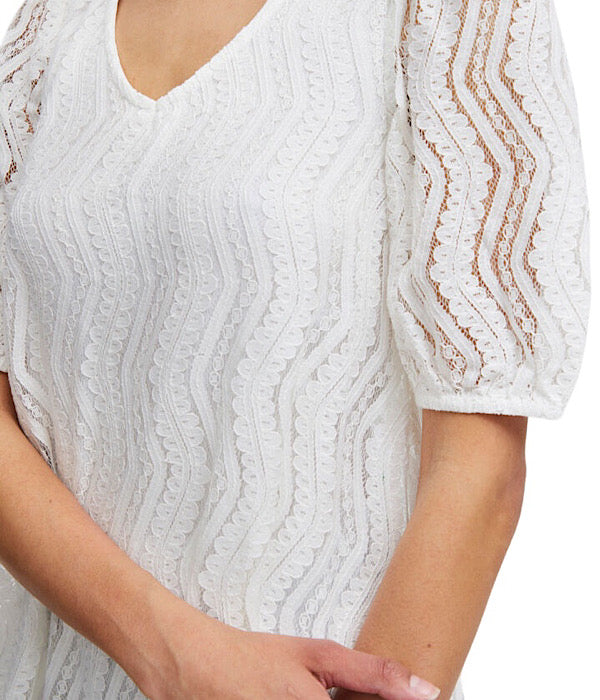 Ulea v-dress, off white