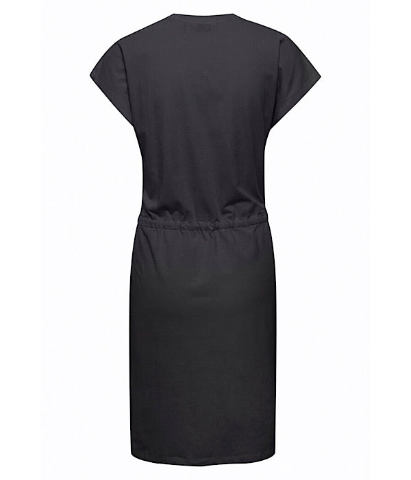 Pandinna v-hals kjole, sort