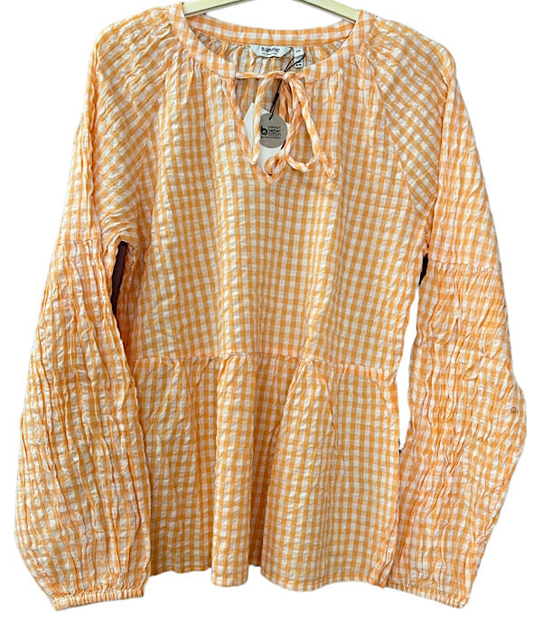Inala bluse, peach cobber mix