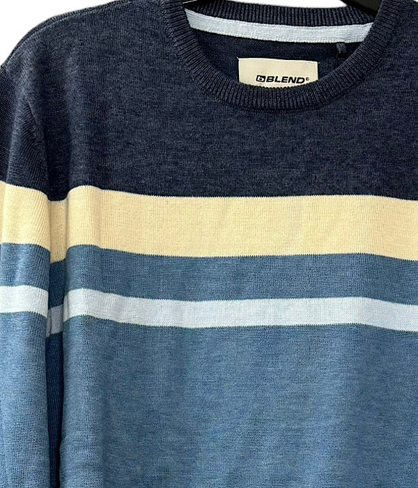 6090 Pullover, blue stripes