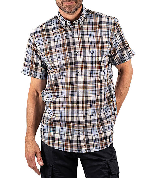 Beckman ss shirt, 7113 fine blue