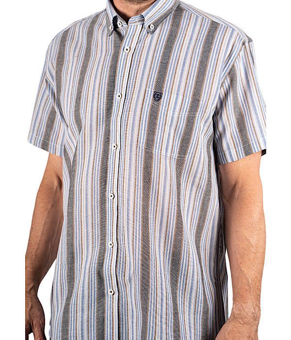 Milton ss shirt, 7114 water blue