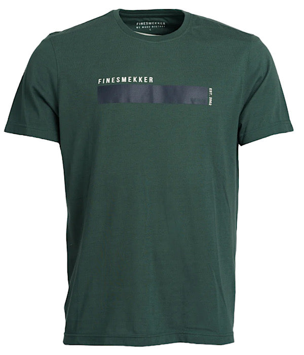 Flami logo t-shirt ss, dusty green
