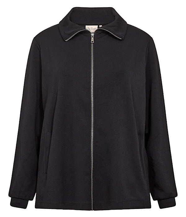 Sabina 15 sweat cardigan, black