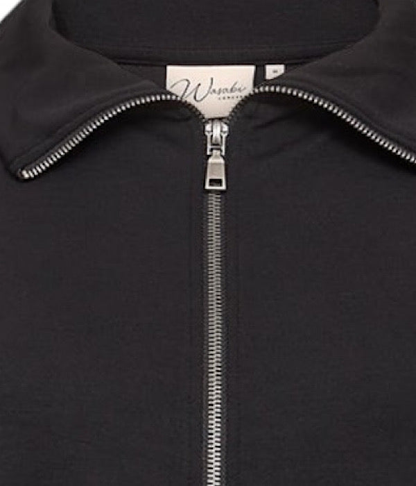 Sabina 15 sweat cardigan, black