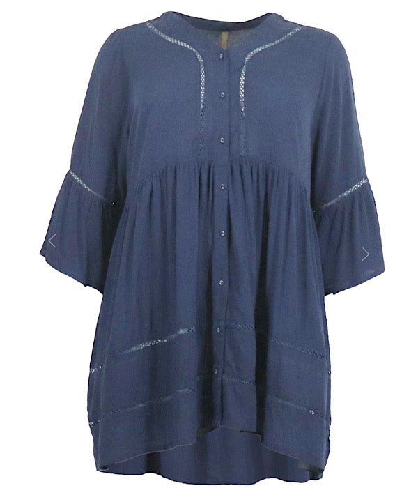 Sera tunic, navy