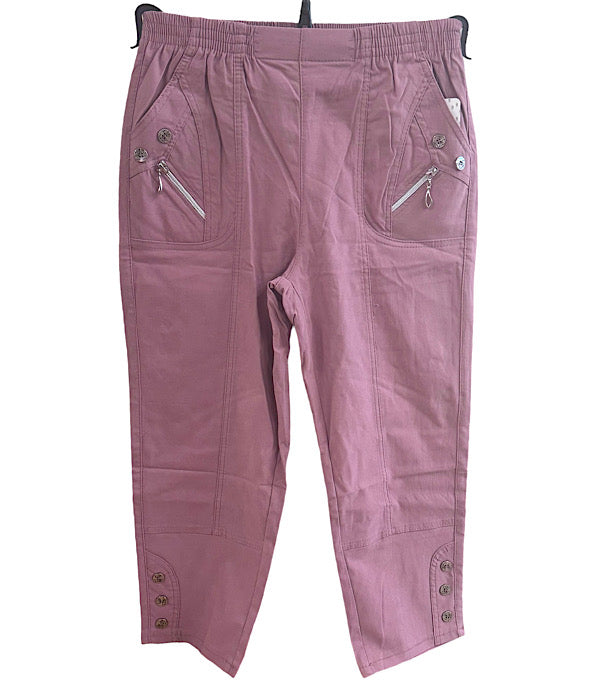 JST 8889 Capri bukser, rosa