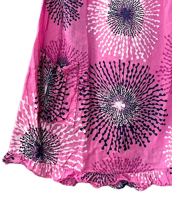 Anja kjole, pink print 3