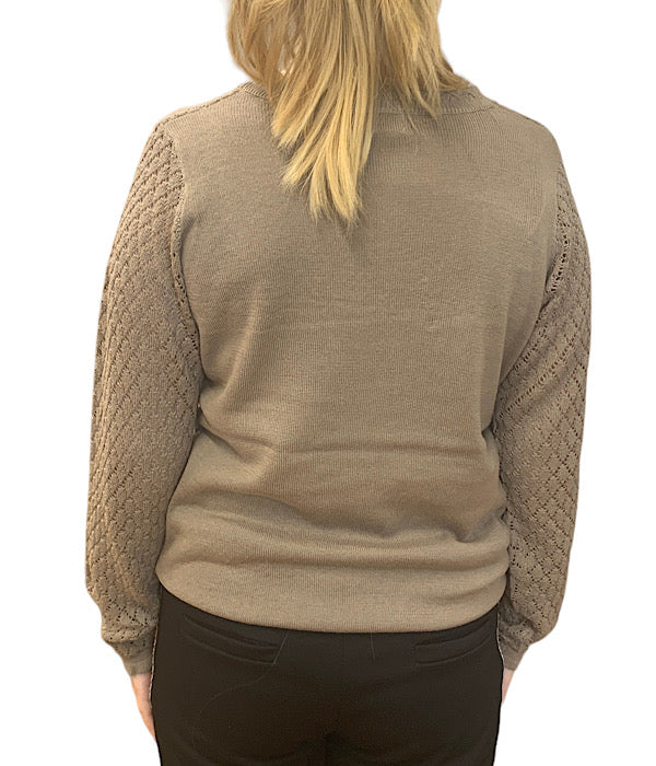Jonna knit pullover, smoke