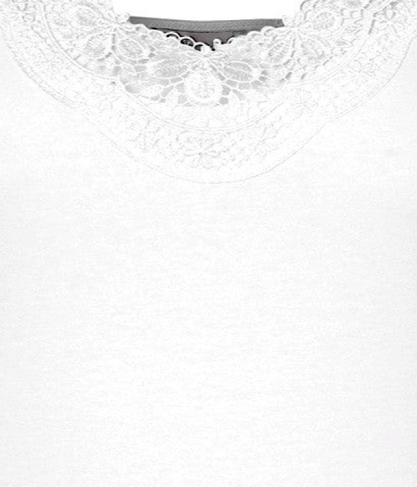 VM Inge lace stringlet top, white