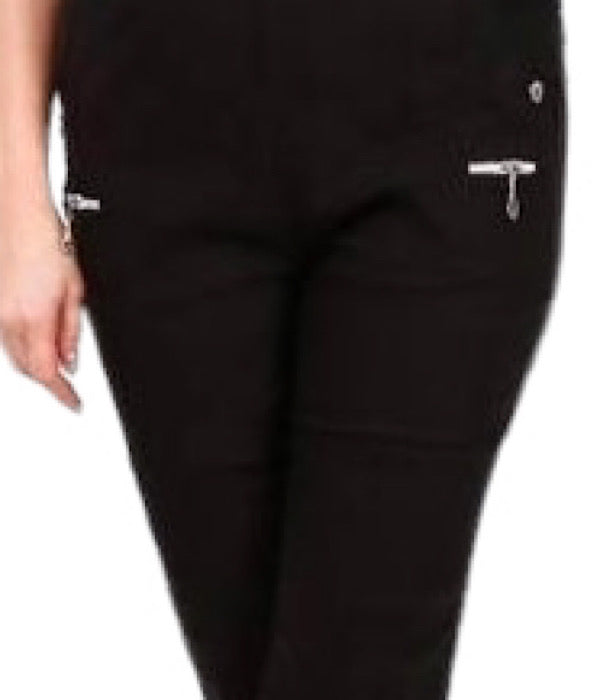 JST 8889 Capri bukser, sort