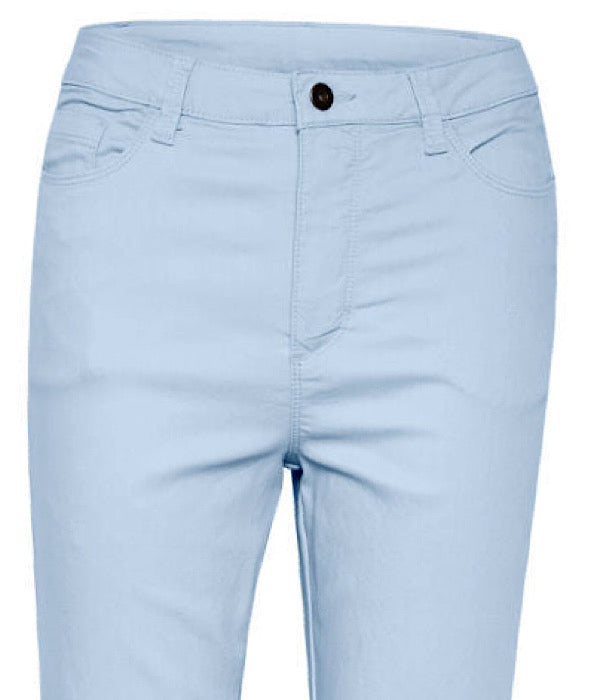 KAFFE KAzelina hw 7/8 straight jeans, windsurfer