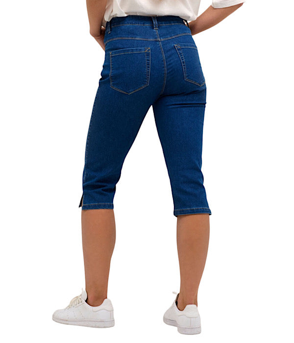KAVicky capri jeans, mellem blå denim