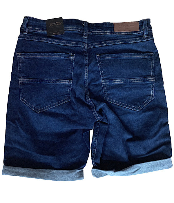 Indie denim shorts, mørk blå fra mærket Pre End - til herrer vist bagfra