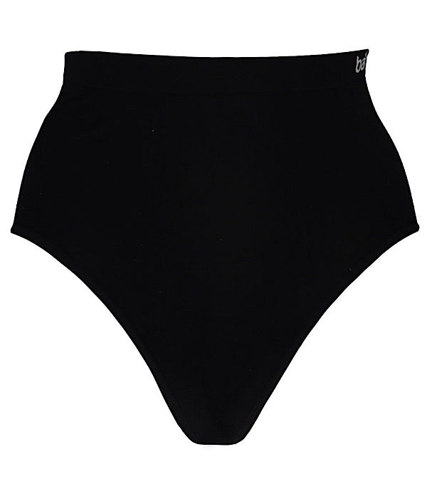 Bamboo basic sømløs trusse høj talje, 3 pak, sort