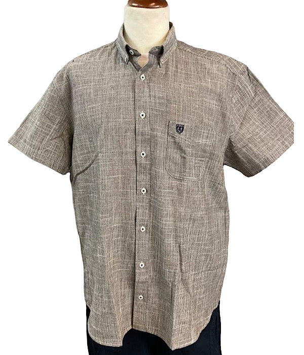 PRE END Felton X ss shirt, coffee brown