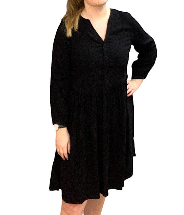 b. young Joella v-neck dress 2, black