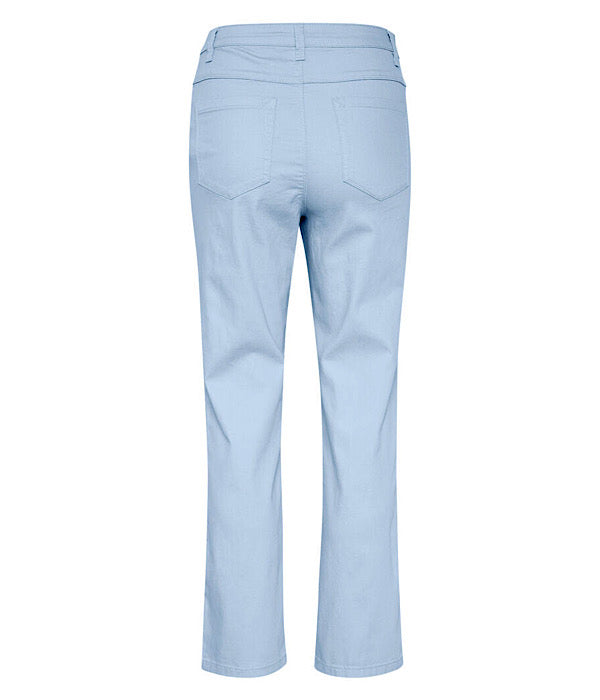 KAFFE KAzelina hw 7/8 straight jeans, windsurfer