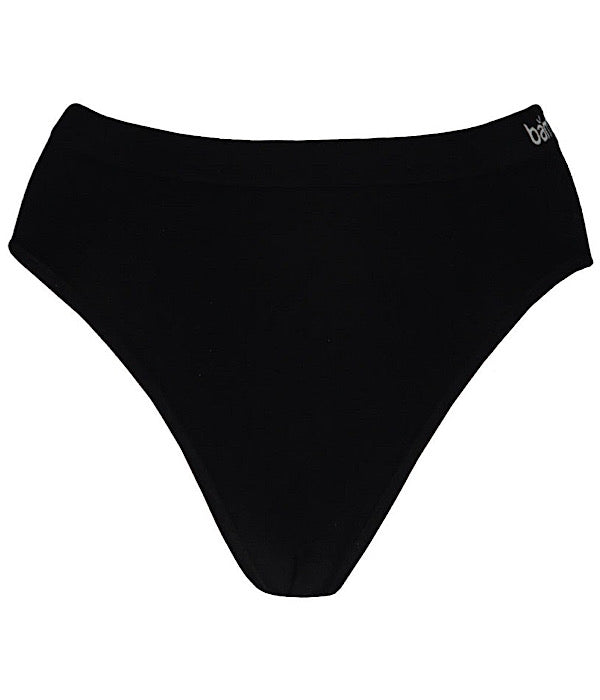Bamboo basic sømløs hip slips 3 pak, sort