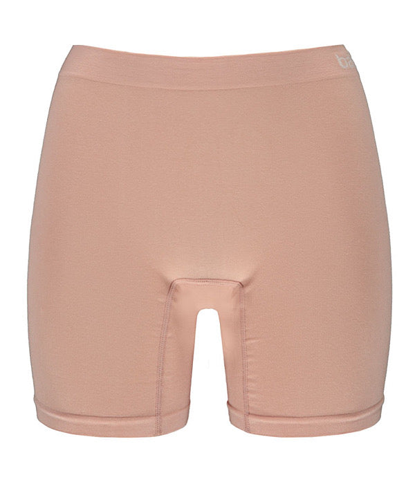 Bamboo basic sømløs shorts 3 pak, skin
