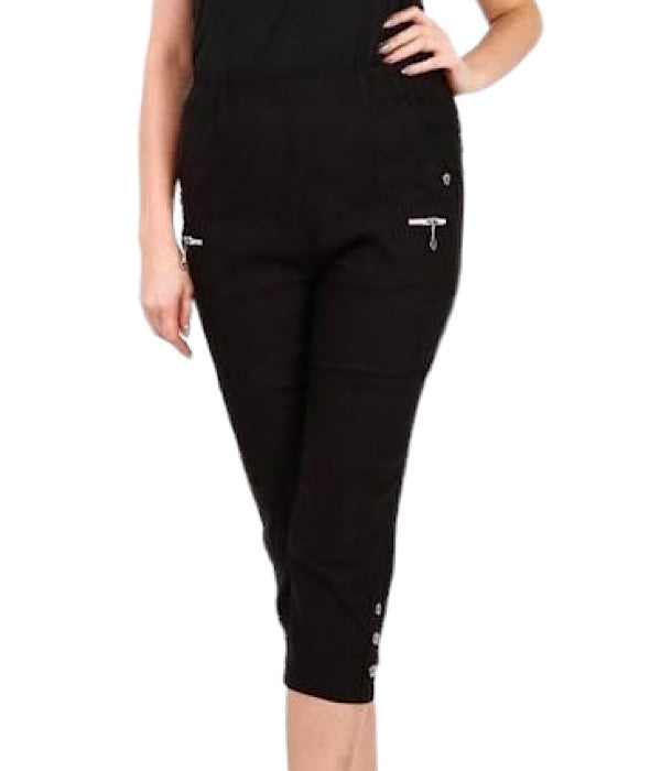 JST 8889 Capri bukser, sort