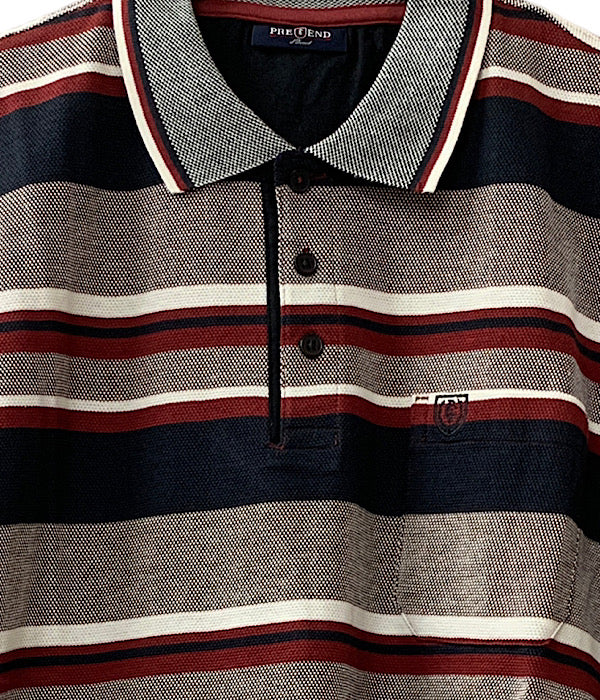 PRE END Horace polo shirt, 4028 cabenet red