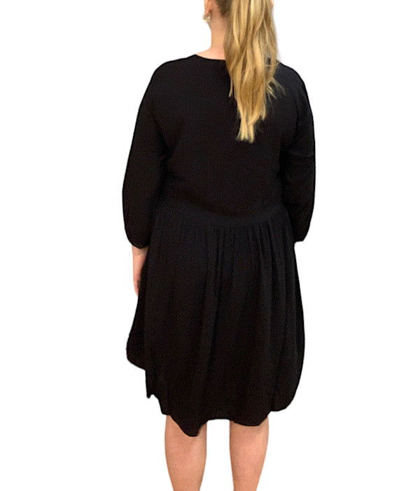 b. young Joella v-neck dress 2, black