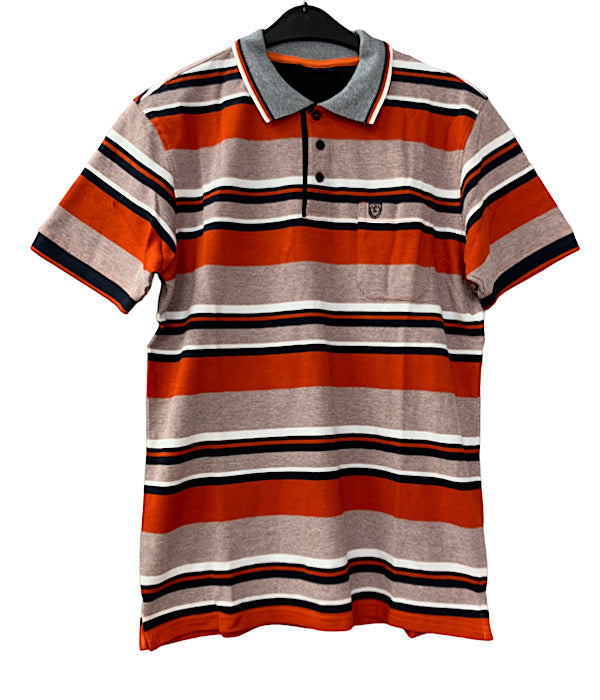 PRE END Horace polo shirt, 4039 rusty red