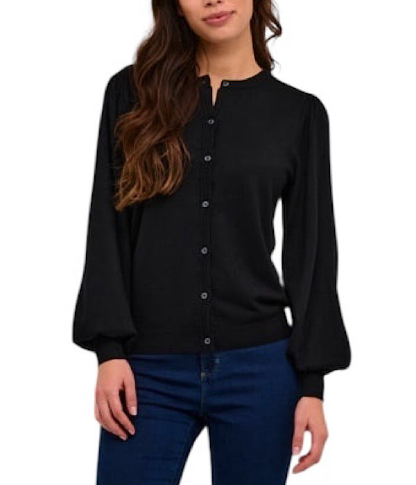 Kaffe Kalizza cardigan i sort