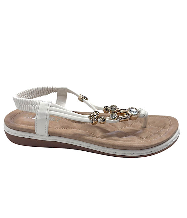 D381 Tåsandal med pynt