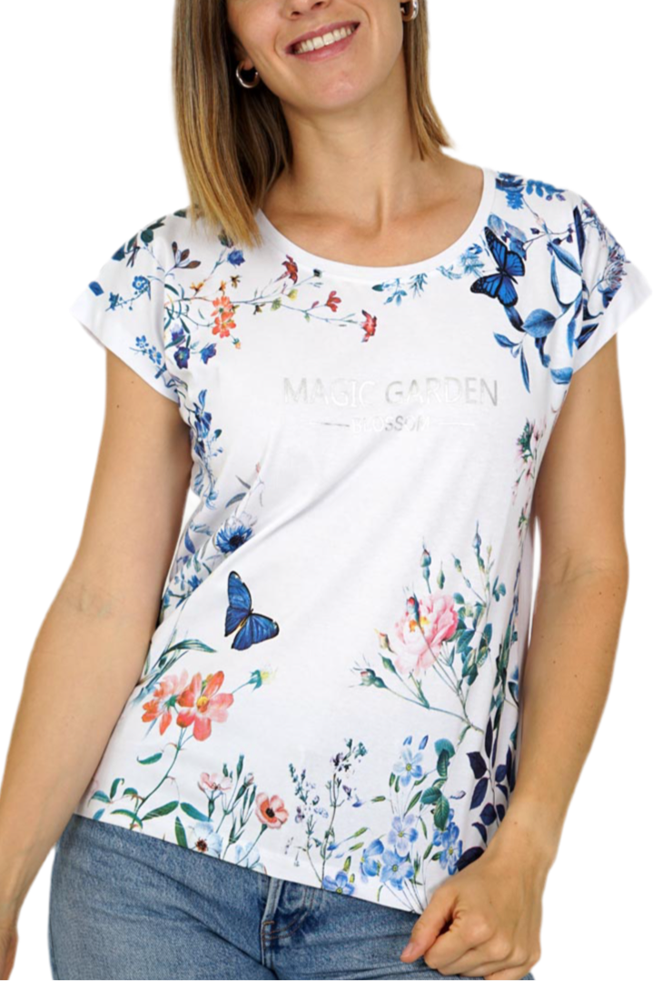 71512 T-shirt med sommerfugle
