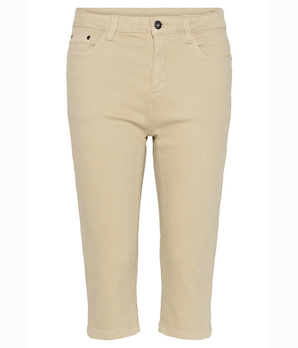 KAFFE Zelina capri jeans i beige