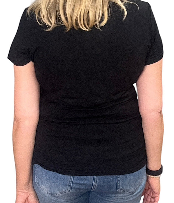 VT2619C Bamboo T-shirt i sort